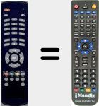 Replacement remote control for DVBS410