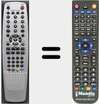 Replacement remote control for RU3730