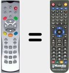 Replacement remote control for URC660CI