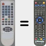 Replacement remote control for RC38KE