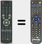 Replacement remote control for 043A55656W121