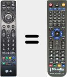 Replacement remote control for MKJ42519626