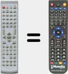 Replacement remote control for CTDVD37