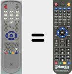 Replacement remote control for RC2000