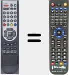 Replacement remote control for SMURMC0001