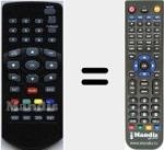 Replacement remote control for TDT07