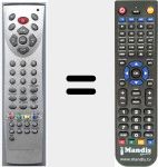 Replacement remote control for RC41NE