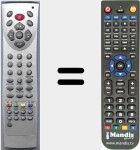 Replacement remote control for RC41NK