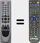 Replacement remote control for RC2003
