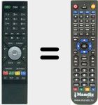 Replacement remote control for HDTP853040