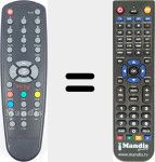 Replacement remote control for RCMAXT