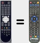 Replacement remote control for RCRE212701SPVR