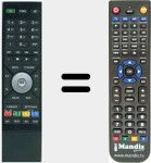 Replacement remote control for RTI95320500T2HDUK