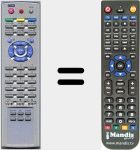 Replacement remote control for N50REM0001