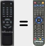 Replacement remote control for 1512