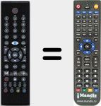 Replacement remote control for DXH240