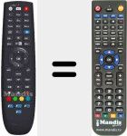 Replacement remote control for URC46200002R00