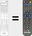 Replacement remote control for W150T