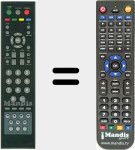 Replacement remote control for RC08F