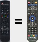 Replacement remote control for D80002107