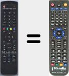 Replacement remote control for D80002207