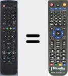 Replacement remote control for D80002407