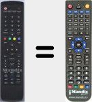 Replacement remote control for D80002607