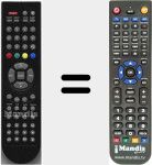 Replacement remote control for FTV19N8DVD