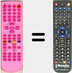 Replacement remote control for LDVD1535PINK
