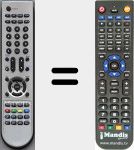 Replacement remote control for X81000307
