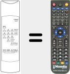 Replacement remote control for P 1402 R
