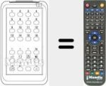 Replacement remote control for 3406 / 0100