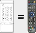 Replacement remote control for 3780