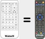 Replacement remote control for 40 CHANNELS IR
