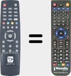 Replacement remote control for 42501810-1820