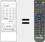 Replacement remote control for 596618-6