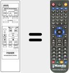 Replacement remote control for RVR-530E