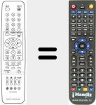 Replacement remote control for 6710V00005E