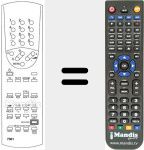Replacement remote control for 7301