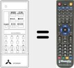 Replacement remote control for 939P-08906