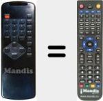 Replacement remote control for ASTI 4300