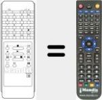Replacement remote control for AV 5636