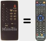 Replacement remote control for SR 70 S