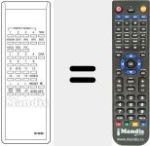 Replacement remote control for CD 434 DRC