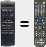 Replacement remote control for DIGICOMPUTER 28 KEY
