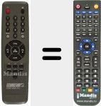 Replacement remote control for DSB 1000-2CI