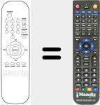 Replacement remote control for DSR 2000