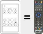 Replacement remote control for FB 408