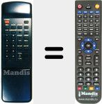 Replacement remote control for F SAT 4