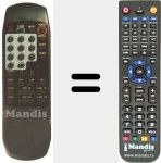 Replacement remote control for HUTH 350